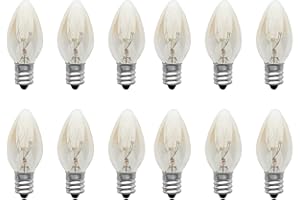 Sollee 12pack 10W E12 Saltt Lámparas Bombillas Lámpara de Roca de Sal Bombilla E12 Tornillo Bombilla Incandescente Luz de Noche Bombilla de Horno para Nevera Máquina de Coser Quemador de Cera