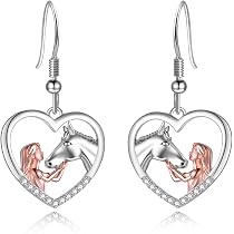 YFN Cavallo Collana Argento Sterling Ciondolo Ferri di Cavallo Gioielli Regali per Donne Ragazze
