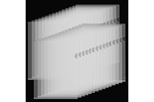 ASelected Lot de 60 Pcs Pochettes Coins Plastiques A4 Transparent, Chemises Pochette Plastiques, 18/100e, 22 x 31cm