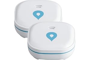 SEBSON Wassermelder mini GS153, 10 Jahres Langzeit-Batterie, Wasseralarm, Wasserwächter 60x60x24,2mm, Wassersensor mit Lithium Batterie, 2er Pack