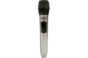 CANTA TU KARAOKE CANTA TU Tu Karaoke Microfono Wireless Pro 2023, Microfono Senza Fili, Frequenza 2402MHz-2480MHz, 4 Colorazioni Disponibili, Compatibile PRO 2023, Ideale per Duetti, Grigio Metallizzato