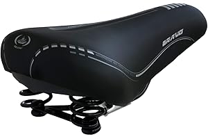 SELLE MONTEGRAPPA Sillín Montegrappa original de piel sintética con doble muelle antigolpes para City Bike y MTB. Modelo El Bravo Soft.