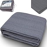 Kampa - Zeltteppich  Dieser Teppich eignet sich hervorragend als sauberer Untergrund für Ihre Wohnmobil- / Wohnwagen-Veranda oder Ihr Vorzelt. Der Sitzplatz vor Ihrem Zelt bleibt mit diesem Teppich sauber. Auch als Unterlage für Campingmöbel sieht dieser Teppich gut aus. Aber auch zu Hause z.B. auf Fliesen ist der Teppich schnell ausgelegt. Auf dem Balkon oder der Terrasse sorgt er für eine wohnliche Atmosphäre und lässt durch seine Struktur keine Regenpfützen entstehen.