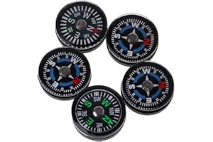 Belti 5pcs 18mm Mini brújulas portátiles Camping Viajes Senderismo Guía Brújula de Supervivencia