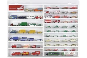 herpa 029209 - Vitrine de Voiture/Transport, vitrine Suspendue pour Les modèles de Voitures et d'avions avec Une Attention particulière aux détails, Blanc
