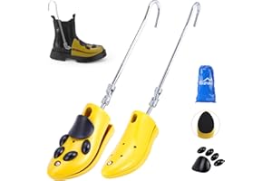 Exshoiu Hormas Zapatos Para Botas, Profesional Estirador de Zapatos, Ajustable Altura Hormas de Plástico, Portátil Horma Zapatos para Hombre y Mujer