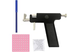 Pistola per piercing, Anself Set di pistole per piercing all'orecchio Set di pistole per piercing all'ombelico per naso e orecchie di sicurezza Set con 98 pezzi di borchie per orecchini