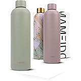 MAMEIDO Borraccia termica 750 ml, 500 ml & 1 litro - Borracce termiche 750 ml prova di perdite, Thermos 750 ml acciaio inox s