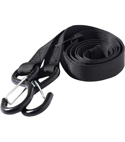 MAGMA 2 Stainless Steel Ratchet Tie Down Straps | Lashing Straps With Hooks 1.5 M | Straps | Anchoring And Tensioning Straps Trailers Motorcycle Ship