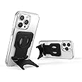 Speck iPhone Grip Viewing Stand MagSafe Accessory - ClickLock No-Slip Interlock - 360 Adjustable Finger Grip, Mounts to MacBook, Continuity Camera for iPhone - StandyGrip - Black