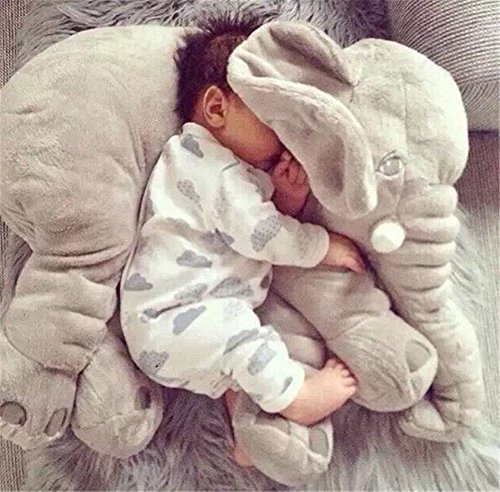 Gefülltes Elefanten-Plüschkissen Kissen Plüsch Spielzeug grau - 6