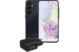 Samsung Galaxy A35 5G, Caricatore incluso, Smartphone Android 14, Display FHD+ Super AMOLED 6.6”, 6GB RAM e 128GB di memoria interna espandibile, Batteria 5.000 mAh, Awesome Navy [Versione Italiana]