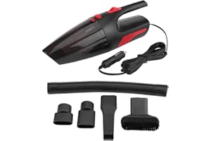 ZERONE Mini aspirapolvere portatile per auto, raccogli polvere per auto, con filo da 12 V, per uso umido/asciutto, 120 W