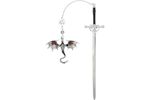 Wasise Dragon Bookmark - Fourth Wing Bookmark, Gothic Dragon Book Marker, Vintage Tassel Metal Pendant, Funky Bookmarks for Readers Premium Metal Bookmarks for Book Lovers Kids Students Teachers