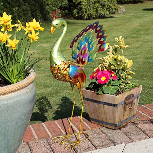 Solar LED Deko Pfau Beleuchtung, 68,5cm Höhe, von Festive Lights - 2