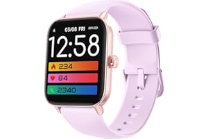 Amzhero Smartwatch Damen mit Telefonfunktion Alexa Integriert 1.8" Fitnessuhr 100+ Sportmodi, SpO2, Herzfrequenz, Stress, Schlafmonitor,100 Zifferblätter, Gehen, Laufen Auto Erkennung2