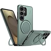 Rongep [Mag-Forge] Samsung Galaxy S25 Ultra i&ccedil;in Kılıf 360&deg; D&ouml;nebilen Standlı [MagSafe ile Uyumlu] S25 Ultra Koruyucu G&uuml;&ccedil;l&uuml; M
