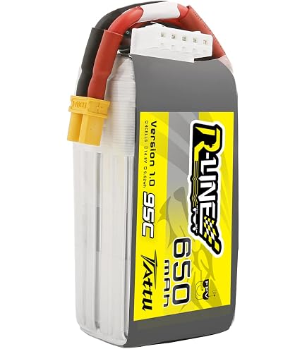 YUNIQUE GREEN-CLEAN-POWER Batteria LiPo 11.1V 650mAh 80C – 3 Celle Con Connettore XT30 – Dimensioni 56x30x15 Mm – Per Modelli RC (Auto, Camion, Barche)