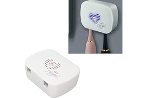 PILIPANE Środek do czyszczenia szczoteczek UV, przenośny uchwyt na środek dezynfekujący do głębokiej szczoteczki do zębów Organizer Case, naścienny ładowanie USB 2 gniazda łazienkowe szczoteczki do zębów Stoja