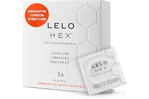 LELO HEX Original - Tunna kondomer med ökad hållfasthet, ultratunna kondomer, gjorda för män (36 pack)