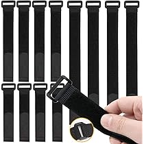 Fascette Riutilizzabili In Velcro - 5 Pezzi, 20x500 Mm, Per Organizzare Cavi E Cavi - Foto 3