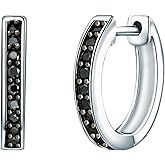 Boucles D'Oreilles Créoles Pendantes En Argent Sterling 925 Pour Femme