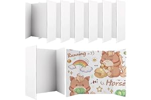 MEIDIV 8PCS Presentation Board, 536 x 356 mm Poster Board, Photo Display Boards, Corrugated Display Boards Free Standing for Displaying Photos, Arts and Crafts Projects, White