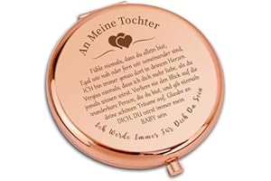 VivaJoy Geschenk für Tochter - Tochter Geschenke von Mama, kompakter Make-up-Spiegel, Geschenk für Tochter, Beste Tochter Geschenke, zum 18. Geburtstag Mädchen und Hochzeitstag