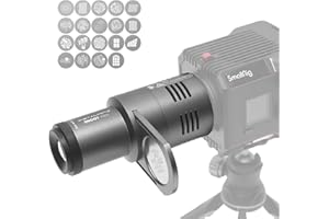 ‎DF DIGITALFOTO DF DIGITALFOTO Optyczna Końcówka do Projekcji Snoot Stożkowa, Mini Snoot z Mocowaniem Zhiyun/Ulanzi, 19 Gobo, Magnetyczna ramka Gobo, Kompatybilna z ZHIYUN CINEPEER CX100, COLBOR Wonder W100