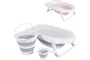 Cangaroo Badewannen-Set Hawaii 4-teilig faltbar Wasserablauf Ablagefächer Netz, Farbe:grau