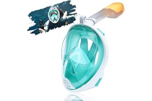 SilverChry Masque Tuba, Masque Snorkeling Adulte, Masque Plongée Adulte, Vision Panoramique Haute Résolution, Conception De Canal Anti-Buée avec Double Flux d'air, Visière Anti-Choc