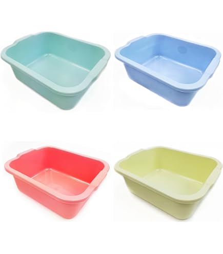 Bacinella Quadra In Plastica 38x37x16 Cm - Contenitore Multiuso, Colori Assortiti - Foto 7