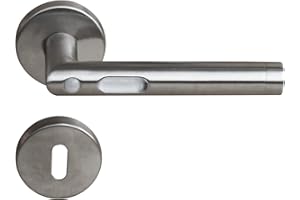 Lager17 GmbH Marke: ALPERTEC Türdrücker LED - Zimmertürgarnitur weiß Edelstahl - satiniert Türgriff Türbeschlag Drücker