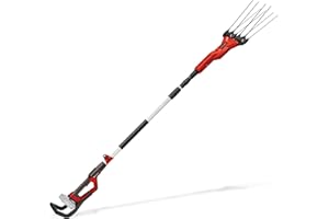 Einhell Scuotitore per olive/frutta GE-FS 18/53 Li-Solo Power X-Change (18 V, 53 cm larghezza esercizio, 310 cm di lunghezza totale, telescopico, forche intercambiabili, senza batteria)