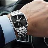 LIMESTONE Classic Series Men Analog Watch – Stainless Steel Mesh Strap with Elegant Dial & Roman Numerals | Quartz Wristwatch for Casual & Formal Wear: 