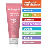 Pierre Cardin Ton Eşitleyici Aydınlatıcı Y&uuml;z G&uuml;neş Kremi Pink Touch Tone-Up Spf50+/Pa++ &ndash; 50 Ml, Tek Ebat