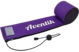 Aventik Neoprene Fishing Rod Sleeve Breathable Vent for Spinning Casting Rods Snag Resistant Floating Cover Fits 6-9ft Spinning Casting Trolling Rods