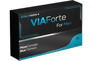 Viaforte Blue Connect 1000 mg Power Packed Pills for Men UK, Unleash Strength, Stamina & Prolong Performance, Male Enhancing Tablet for Lasting Firmness, Stronger & Harder for Longer (6 Capsule)