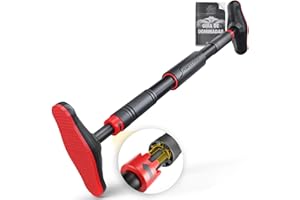 SPORTSTECH Barra Dominadas con Función Innovadora de Fijación | Segura y rápida - Barra de Dominadas sin Tornillos para el Marco de la Puerta | Barra para casa ajustable hasta 90 cm | KS260/KS270 incl. eBook