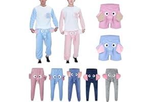 NHNKB Unterwäsche Herren Baumwolle Herren-Shorts EIN lustiger Elefanten-Boxer Neuheits-Shorts, humorvolle Unterwäsche Geschenke für Männer Boxershorts mit Tiermotiv Elefanten Hosen Herren​