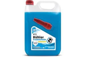 ‎GAMIX Gamix Hochwertige Autochemikalien | Kühlerfrostschutz G11 | Kühlflüssigkeit 3 Jahre bis -35°C | Gebrauchsfertig Kühlmittel Auto | 5L (5L)