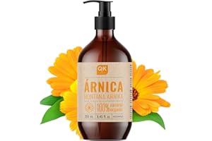QKnatur ARNICA - Huile d'Arnica Montana macérée 100% Pure - BIO - Biologique - Végétale - 250 ml