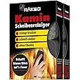 RAKSO Fireplace Glass Cleaner – 4 Fireplace Glass Cleaners, 2 x 2 Pieces – Fireplace Glass Cleaner, Fireplace Glass Cleaner, Fireplace Glass Cleaner, Oven Cleaner Fireplace