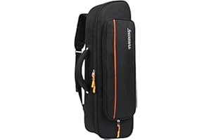 Sharplace Nueva Bolsa de Instrumentos Musicales para Adultos, Mochila Suave para Piezas de Accesorios de Trompeta de Cuerno