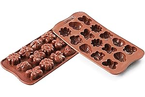 AS ONE silikomart 22.124.77.0065 Stampi, Silicone, Marrone, 30 x 17.5 x 11.5 cm