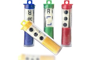 AISSZHAO 4 Tubes Left Right Centre Dice Games,Fun Dice Games with 12 Dices + 96 Chips for Family Camping Game,4 Color Interactive Dice Toy Round Corner Dice Portable Strike Dice Game for School Party Game Dice