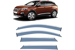 XENITE 4 Pièces Deflecteurs d'air Déflecteurs de Vent pour Peugeot 3008 LI MK2-P84 2017-2021 2022 2023+, Deflecteur Vitre Voiture Fenêtre Latérale Pare-Pluie Accessoire