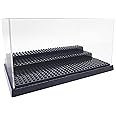 Acrylic Display Case for Minifigures Brick Building Block, Toys Model Display Box, Perspex Dustproof Showcase, Suitable for Lego Minifigure, Gift for Lego Lovers (BLACK)