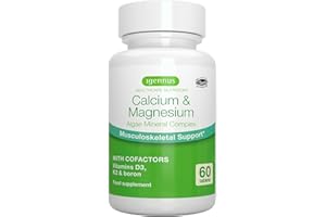 IGENNUS HEALTHCARE NUTRITION Igennus Calcio y Magnesio de Algas de Alta Absorción, con Vitamina D, K2 y Boro, Etiqueta Limpia,Origen Vegetal,Complejo Mineral de Algas no Transgénicas,Soporte Huesos y Dientes,Vegano,60 Comprimidos