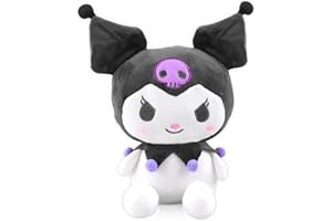 Binggunyo Kuromi Peluche, Kuromi Muñeco de Peluche Juguetes, Kuromi Animal de Dibujos Animados Figura, Animados Peluche Muñeca para Niños Cumpleaños Regalo (B)